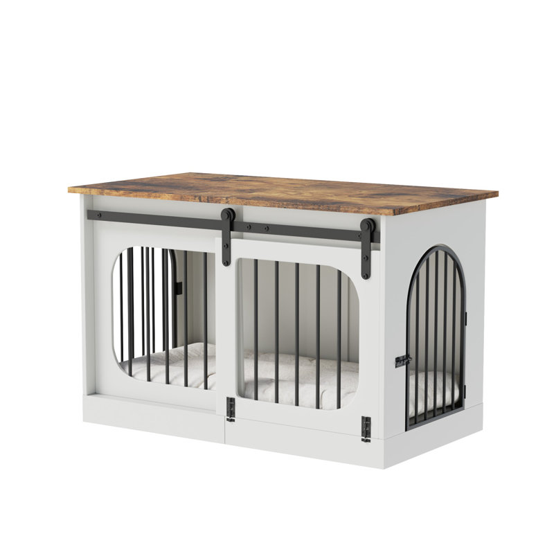 Furniture Style Crate with 3 Doors, 70.1cm H x 100.1cm W x 59.9cm D