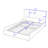 Upholstered Platform Bed with Built-in Bluetooth Speakers and RGB LED Light-1412637439-1412637436