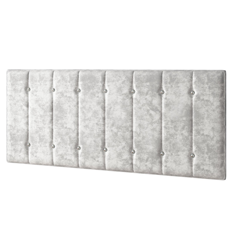 Chih Upholstered Headboard, Double (4'6), Silver