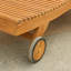 Chaise longue d'extérieur en teck Premium