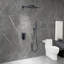 Système de douche mural avec valve brute