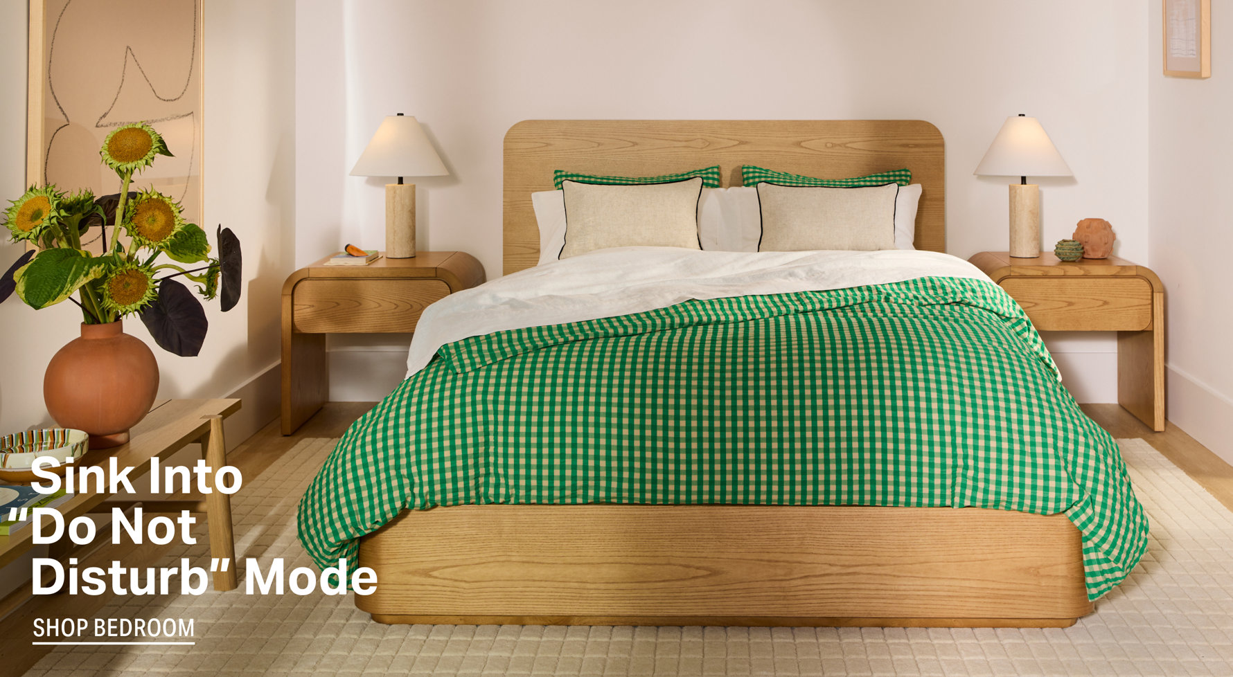 Sink into "Do Not Disturb" Mode, shop bedroom.