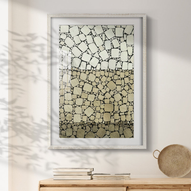 Bedrock II - impression encadrée, H 25,5 po x l 17,5 po, Blanc