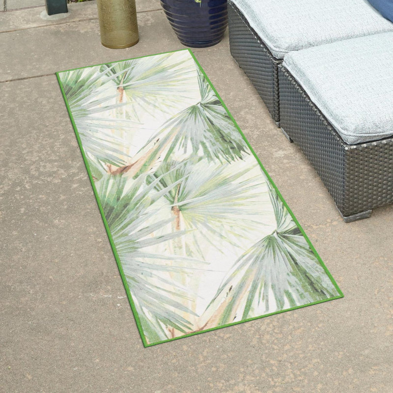 Jill Zarin Cuba Caribbean Indoor/Outdoor Rug, Runner 2' x 8'