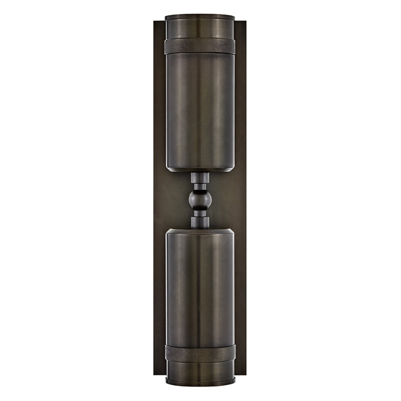 Pratt 19" Aluminum Pivotable Wall Mount Lantern, Black Oxide