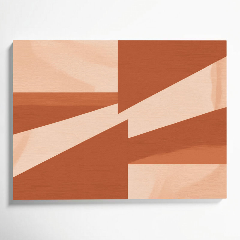 Minimalisme 27, art mural sur toile beige, H 16 po x l 20 po