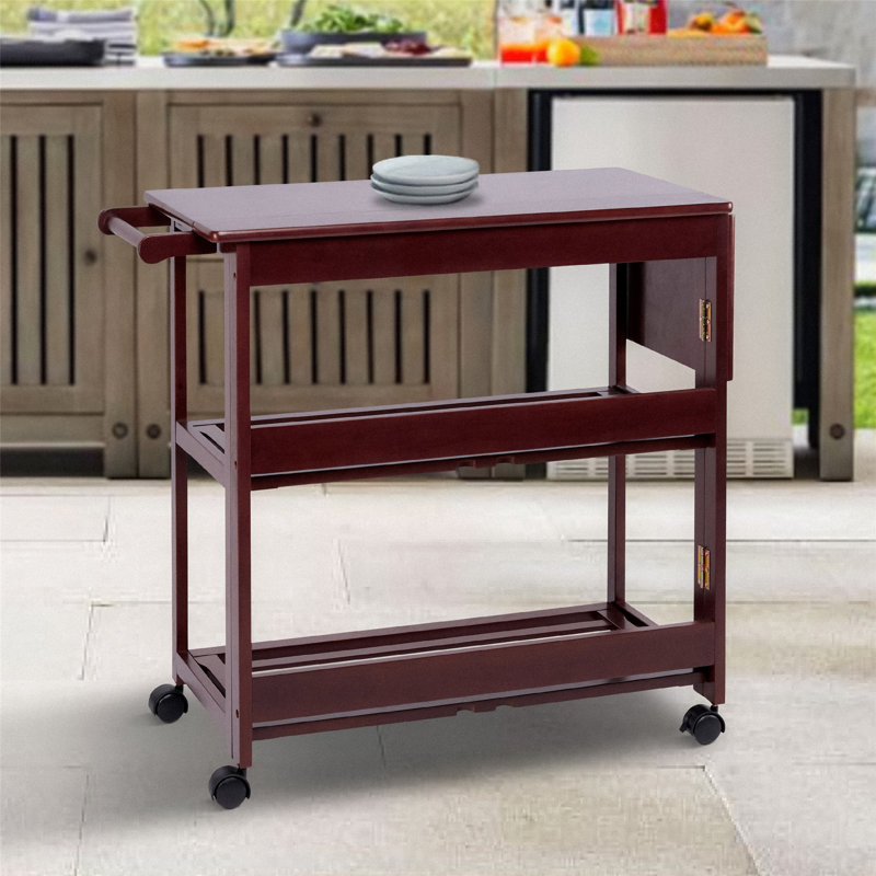 Rodrianna Wood Kitchen Cart