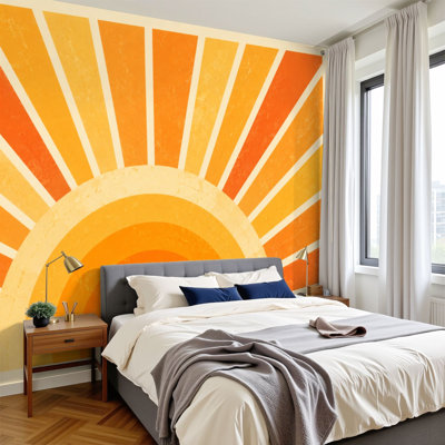 Papier peint adhésif auto-adhésif moderne pour la chambre à coucher L 69 po x l 96 po Peel and Stick