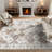 Machine Washable Non-Slip Oriental Area Rug Brown/Beige-374080724
