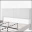 Lit simple moelleux blanc simple et moderne avec dossier confortable et structure stable, idéal pour les chambres confortables et élégantes-873194736-873194741
