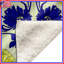 Couvertures florales jaunes et bleues-127682509