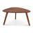 Triangular 2-Piece Walnut Wood Nesting Table