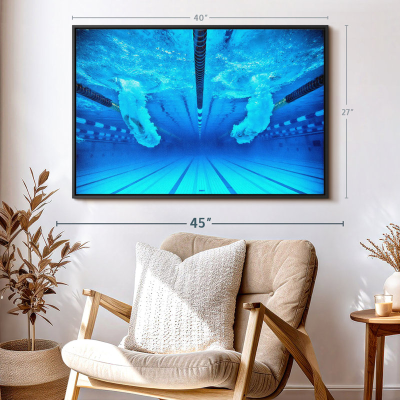 " Swimming Contest Wall Art ", 27" H x 40" W
