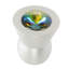 Cone brass knob; 16mm vitrail medium crystals; in Satin Brass-849310977