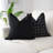 Black & White Checkered Cotton Decorative Pillow Cover, Handwoven Geometric Design