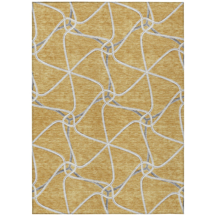  Aleg Area Rug with Non-Slip Backing