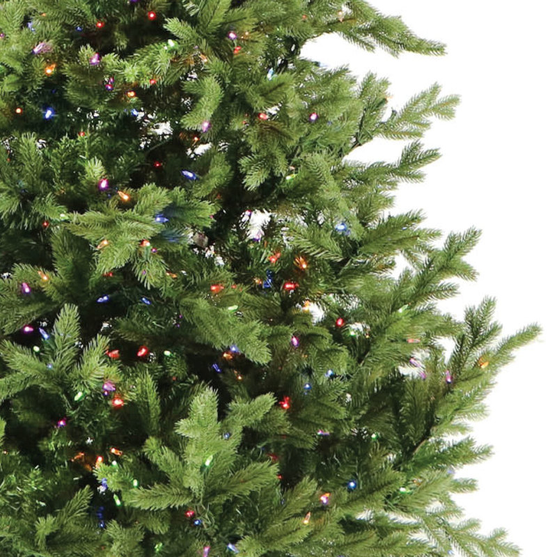 Foxtail Pine 7.5' Green Pine Artificial Christmas Tree, 7.5ft, Pre-Lit