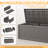120 Gallon Large Resin Deck Box With Waterproof And Lockable Lid For Outdoor-123062094