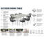 Chelsea Outdoor Dining Table