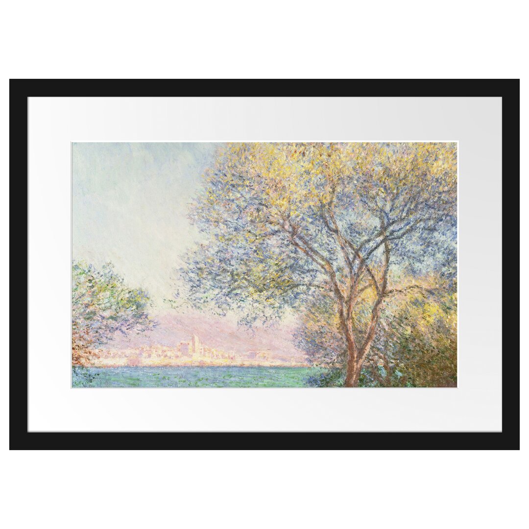 Gerahmter Kunstdruck Antibes View from Salis Garden von Claude Monet