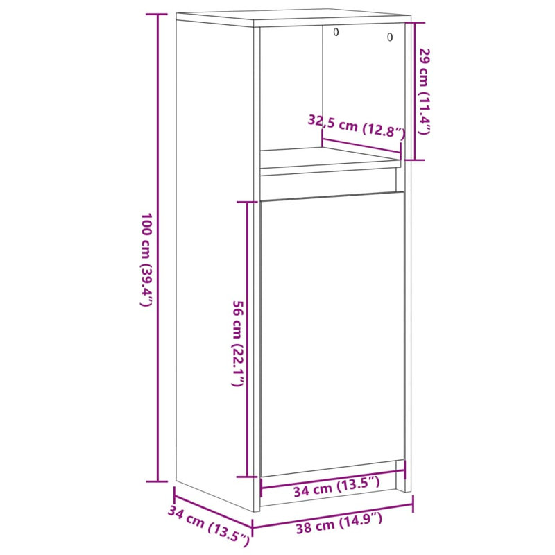Shanerica Accent Cabinet, Smoked Oak
