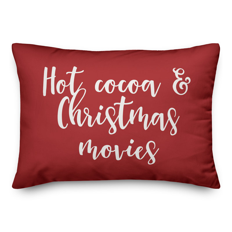 Reversible Throw Pillow, Red
