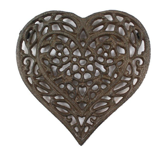 Metal 1 Piece Trivet, Dark Brown
