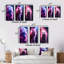 «Pink Lightening WIld Tiger», 3 pièces sur toile-944125818-944125812