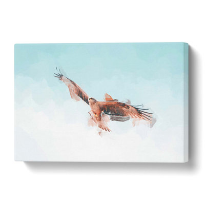 Black Kite Bird - Wrapped Canvas Print