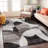 Rambo Contemporary Distressed Circle Area Rug-100078654