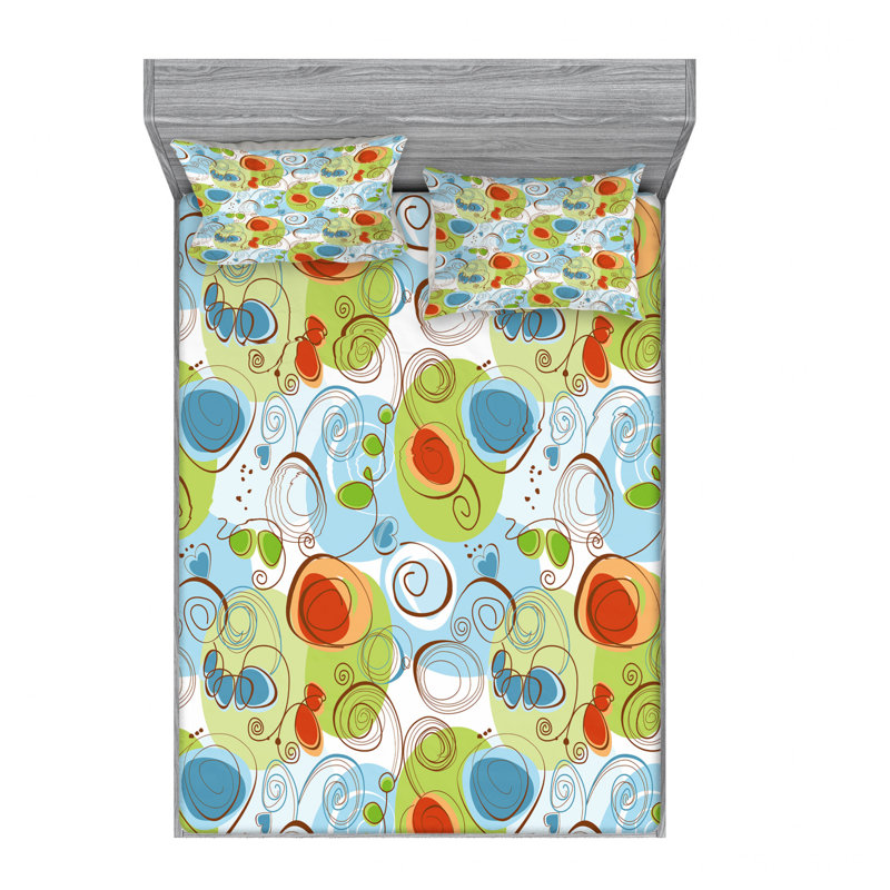 Microfiber Sheet Set, Queen Sheet Set with Fitted Sheet