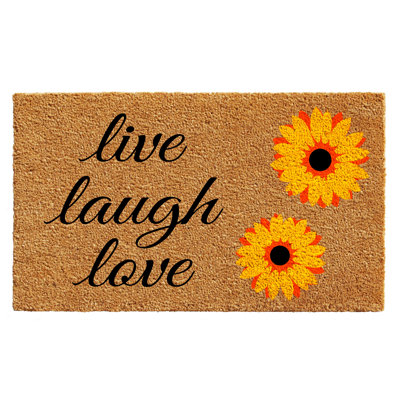 Tapis de porte anti-dérapant Bowden Sunflower