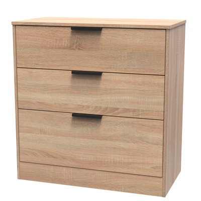 Berklie 77cm W 3 - Drawer Chest of Drawers