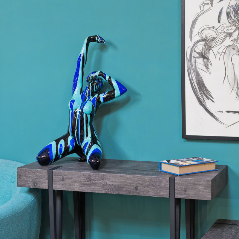 Wurley People Statue, Blue/Black