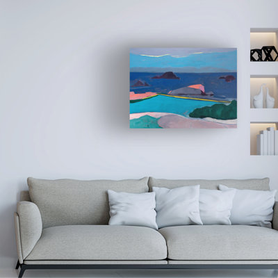 Art mural sur toile tendue - "Seal Rocks" par Jenny Wantuch pour le salon, la chambre à coucher ou le bureau - 18 x 24