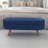 Ottoman Oval Storage Bench,Rubber Wood Legs,BLUE(43.5"X16"X16")-1738879303