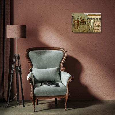 Remington, Frederic Gallery Wrapped Canvas Art: The Mier Expedition The Drawing of the Black Bean 53220