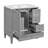 Bathroom Vanity with Ceramic Sink-858558350