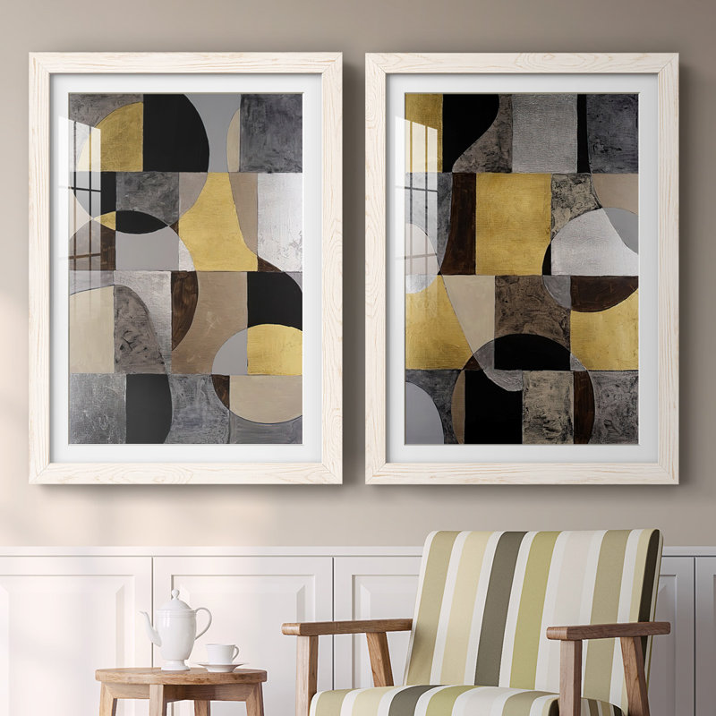 «Neutral Frame I», reproduction encadrée de qualité supérieure - prête à être accrochée, Blanc