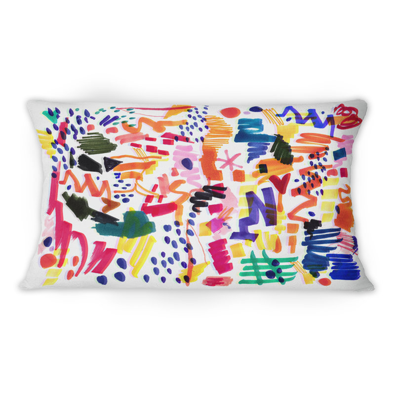 Motif moderne et multicolore futuriste Pop Art - Coussin 1