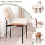 Windsor Faux Leather Dining Chair with Walnut Bentwood Back & Seat Base – Breathable Chair with Metal Legs-1902939454