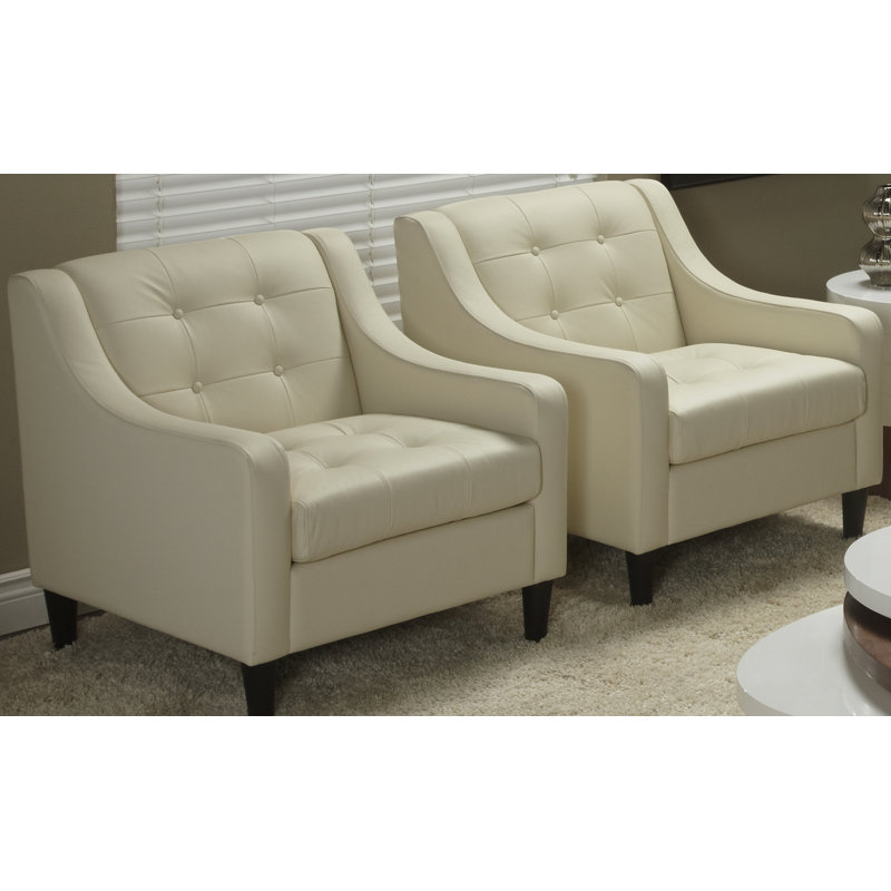 Fauteuil en cuir Duff 29 po Dann, Lin