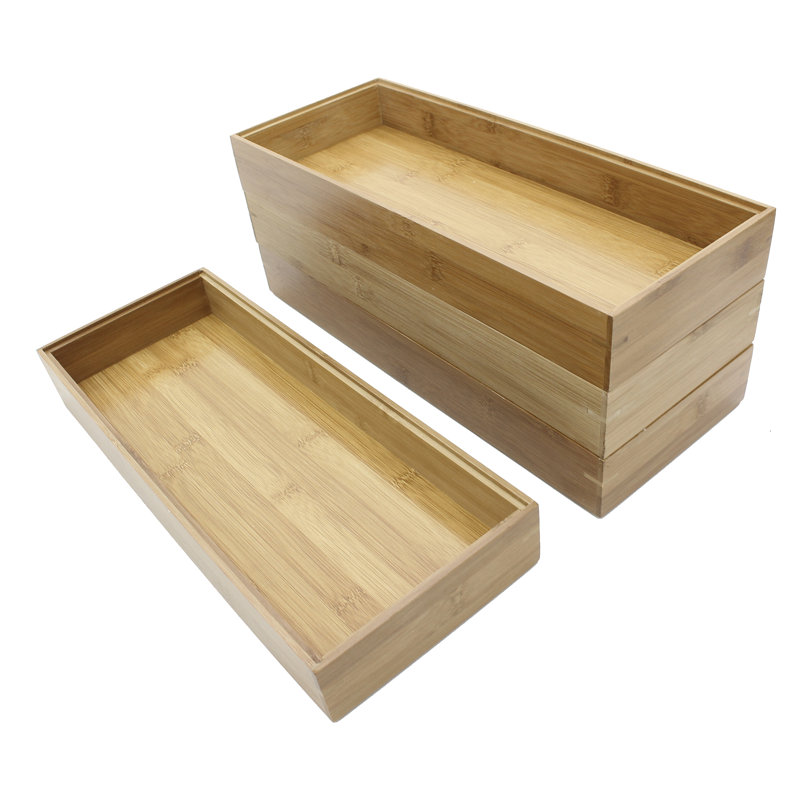 Panier en bois massif, H 2 po x l 15 po x P 6 po