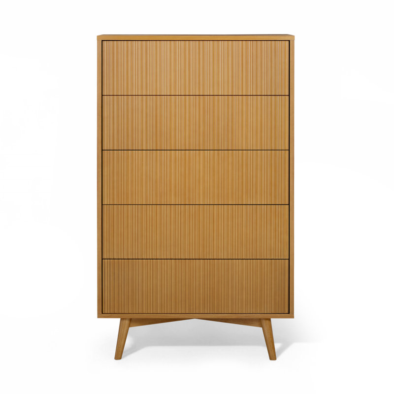 Commode 5 tiroirs Tremolo, Natural