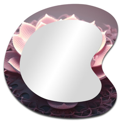 Miroir mural asymétrique moderne Tender Blossoming