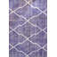Tapis unique mauve / blanc 6 pi 11 po x 10 pi brodé Overdye