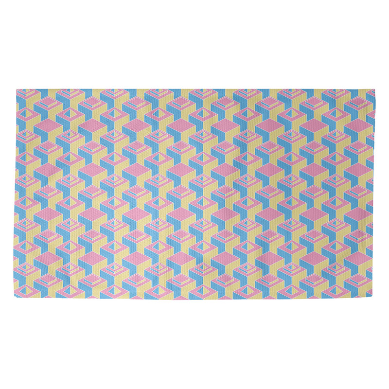 Jordao Geometric Indoor Rug, Rectangle 5' x 7'