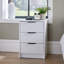 Phoenix 3 Drawer Bedside Table Storage Unit-356141088