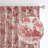100% Blackout Toile Linen Curtains for Bedroom Double Layer Farmhouse French Country Vintage Printed Pattern Thermal Sound Lined Back Tab Living Room Drapes  2 Panels-1265672088-1265672093