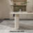 Dining Table And Irregular Side Table, 4-8 Person Dining Table, Thick Engineering Wood Round Wave Table Legs